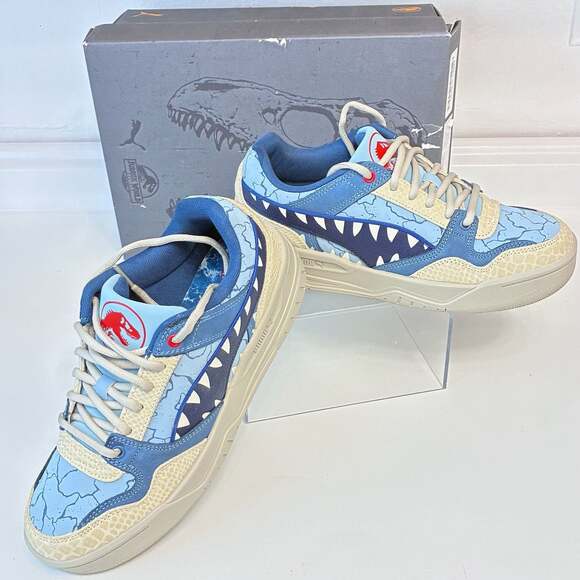 PUMA Other - PUMA x Jurassic World Rebound Retro Sneakers Seafoam-Navy-Creamy Vanilla